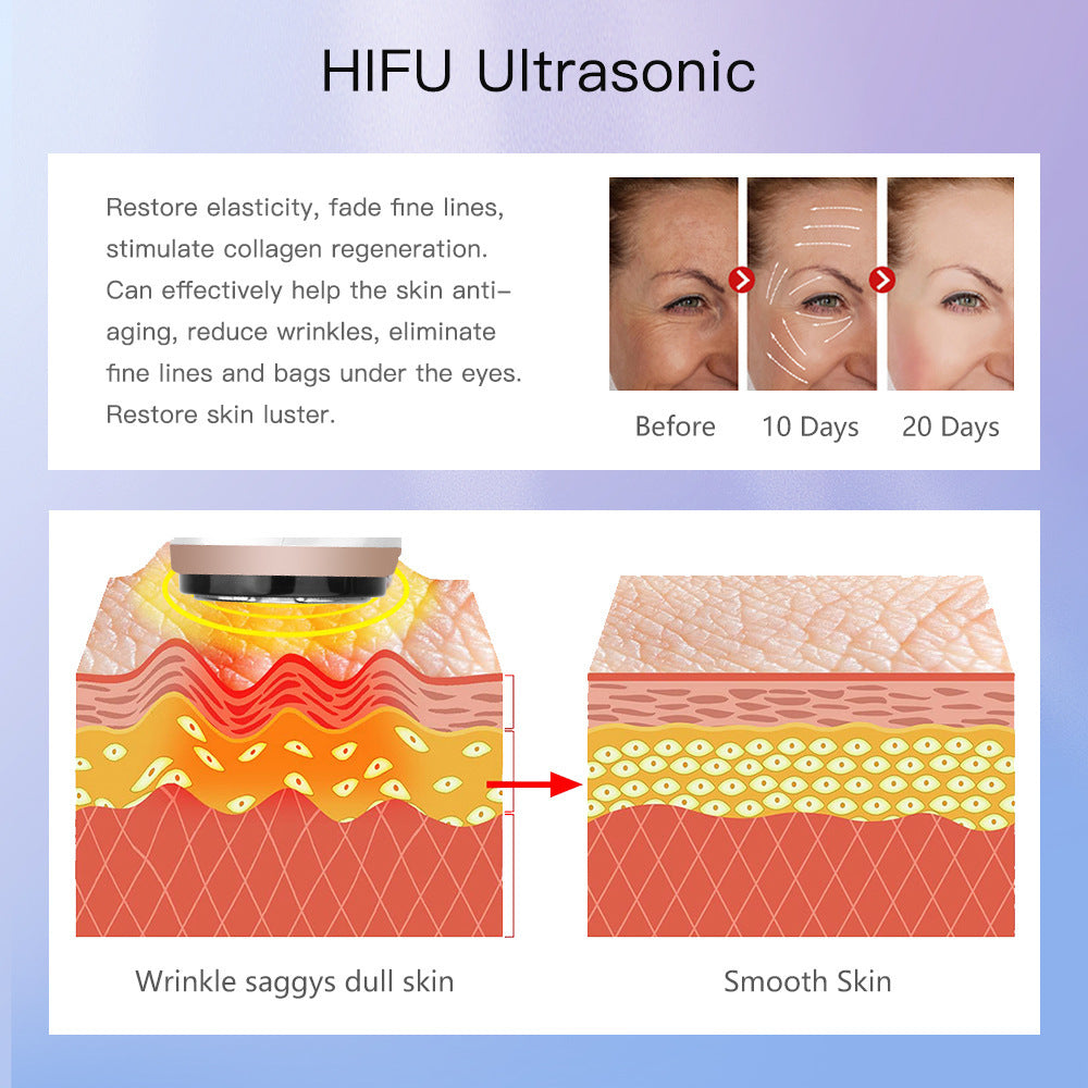 Mini HiFu Ultrasonic Knife EMS Micro-electric Pulse Vibration Lifting Pattern